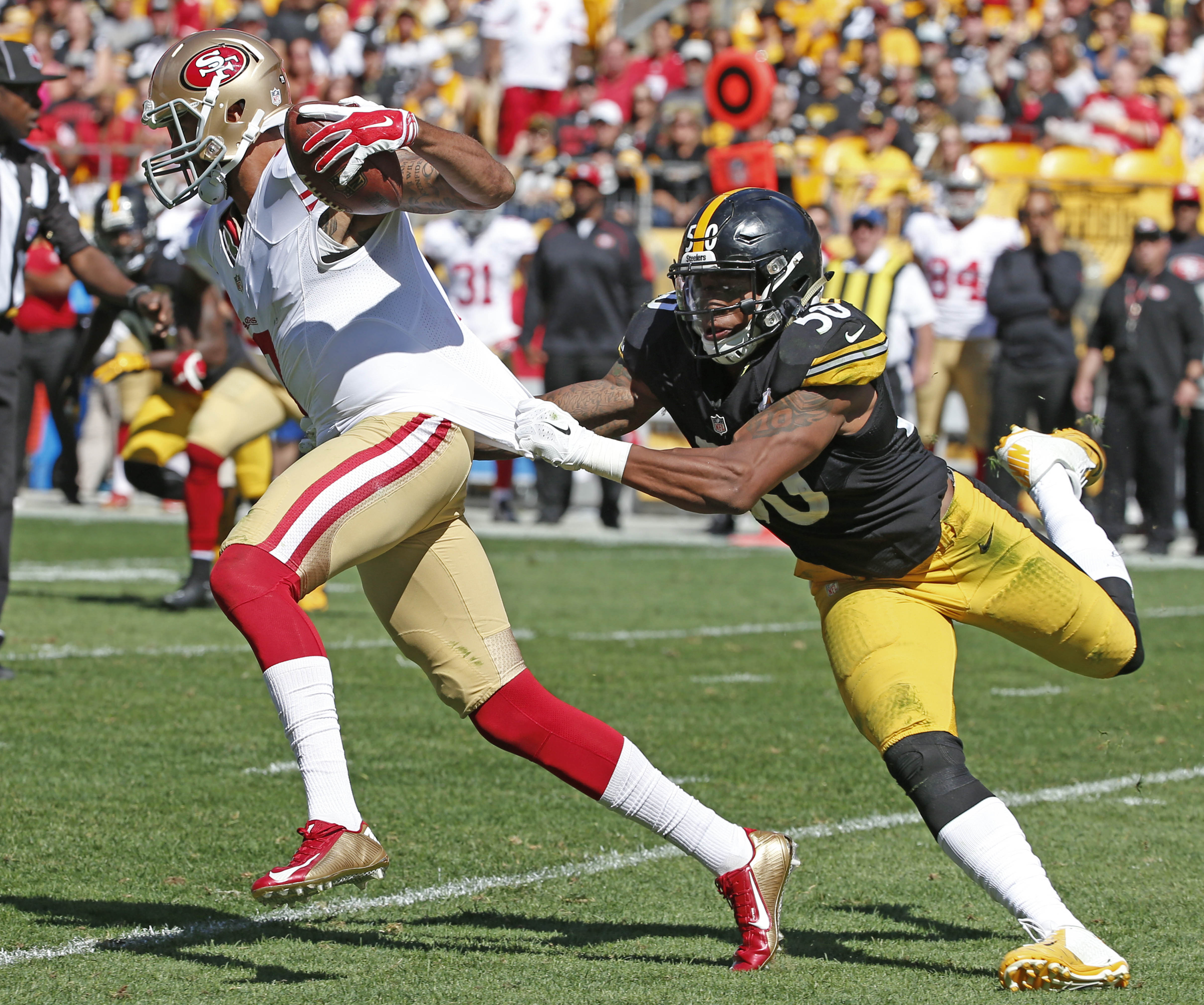Steelers linebacker Ryan Shazier shines against 49ers