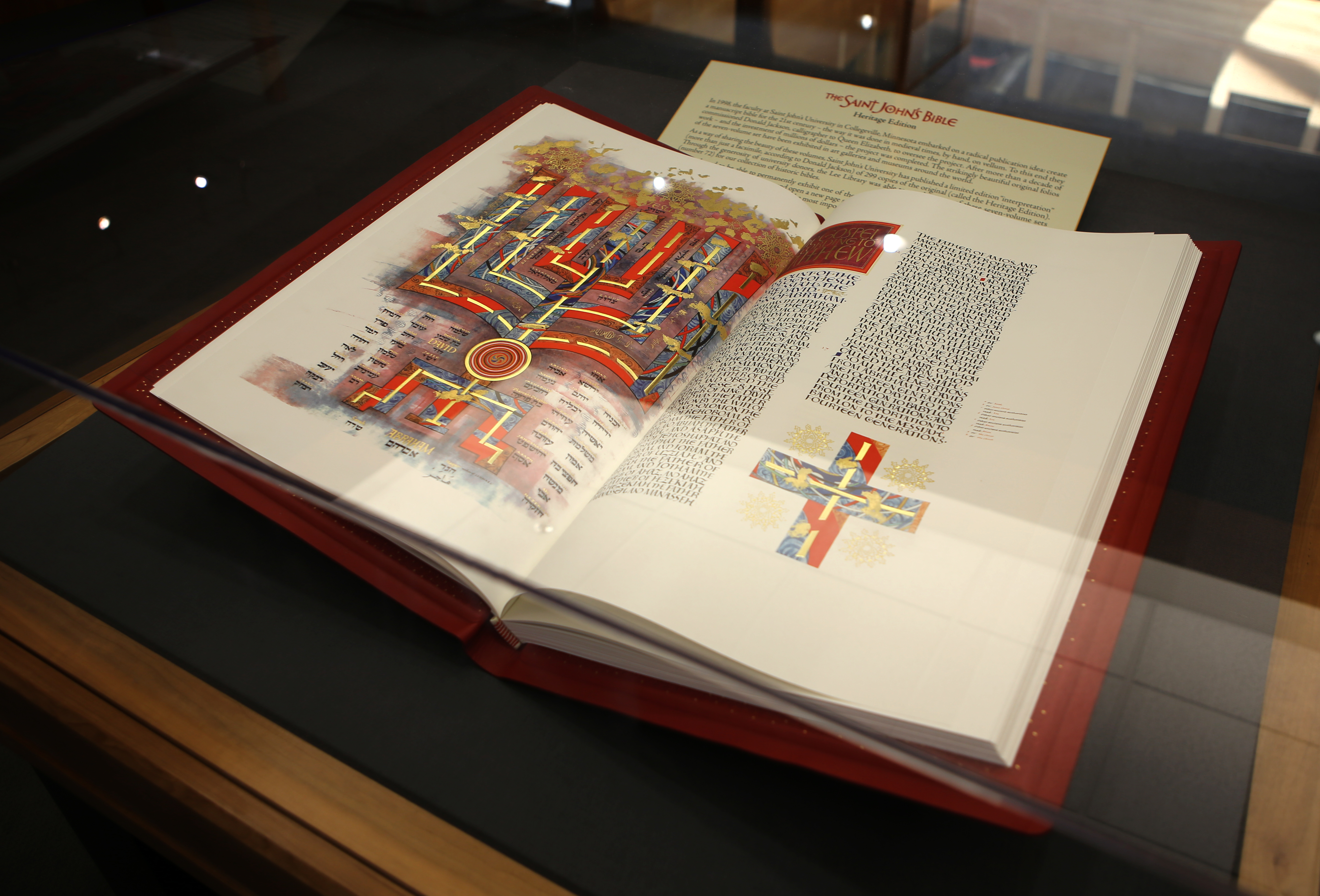 BYU displays St. John's Bible pages as Pope visits America