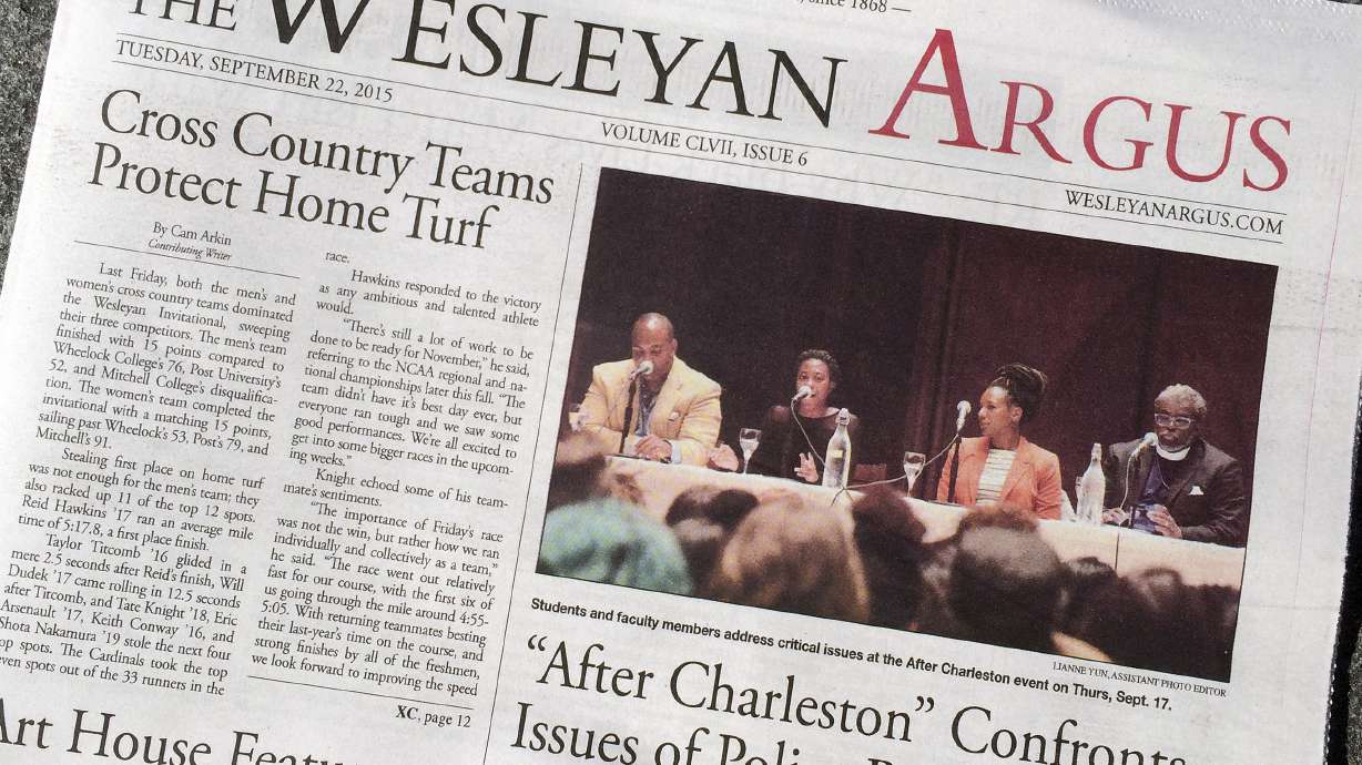 Wesleyan students push boycott of campus newspaper