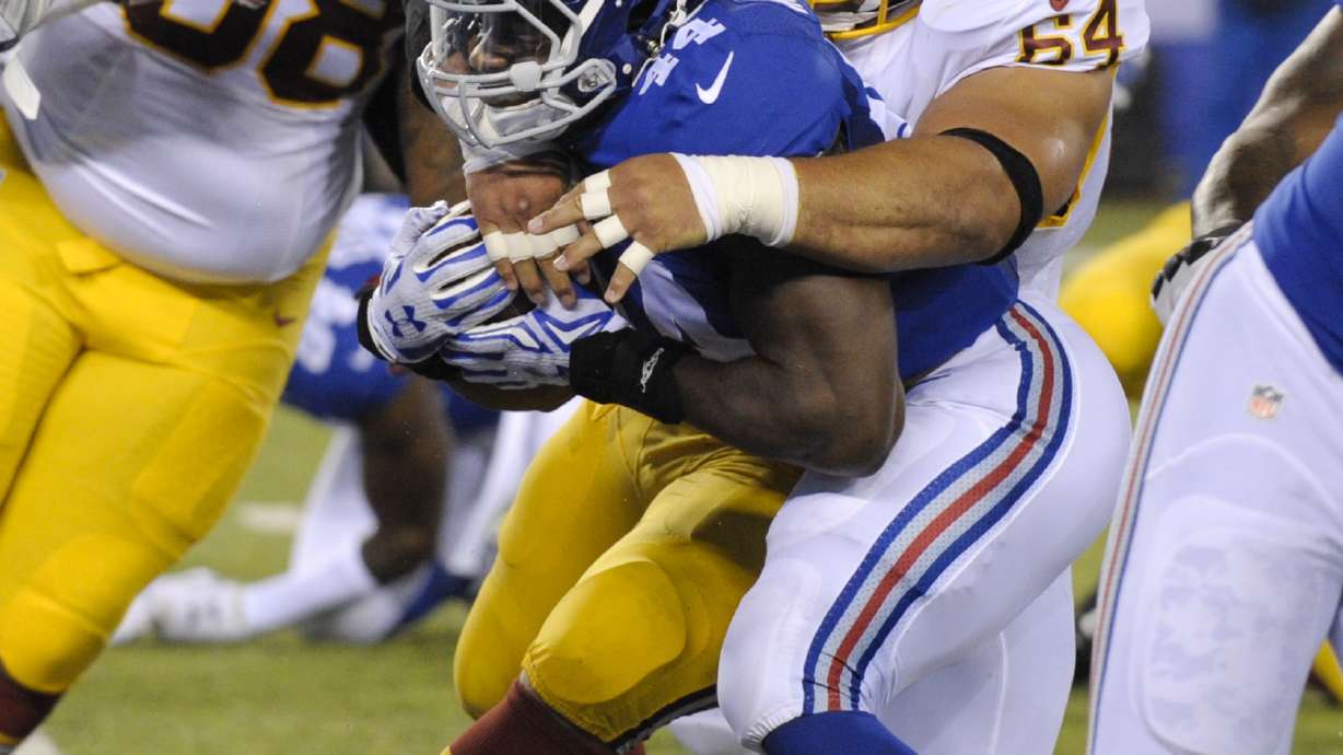 Giants build lead and hold it, beat Redskins 32-21