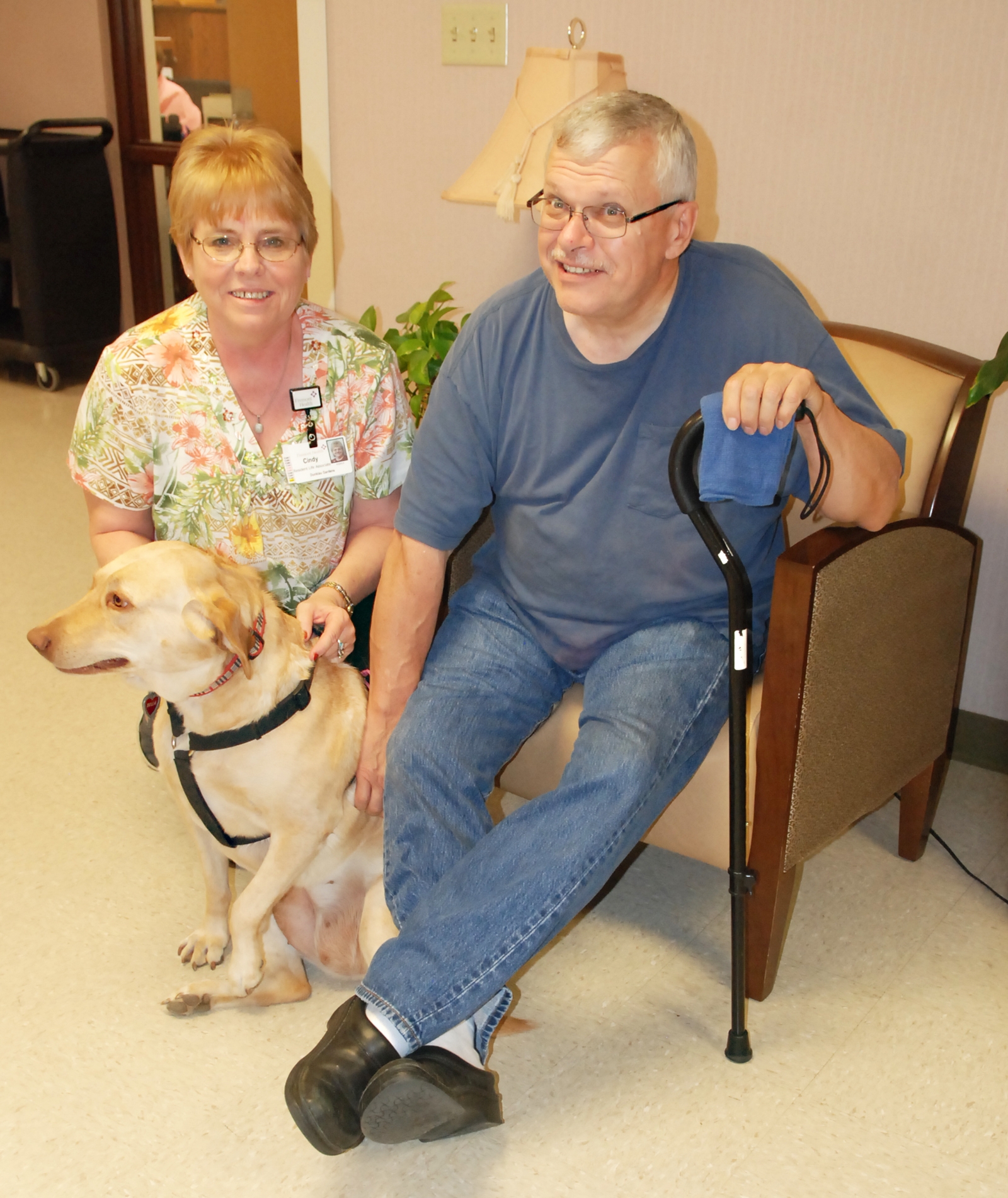 Dog gets massages as Fremont man regains hand coordination