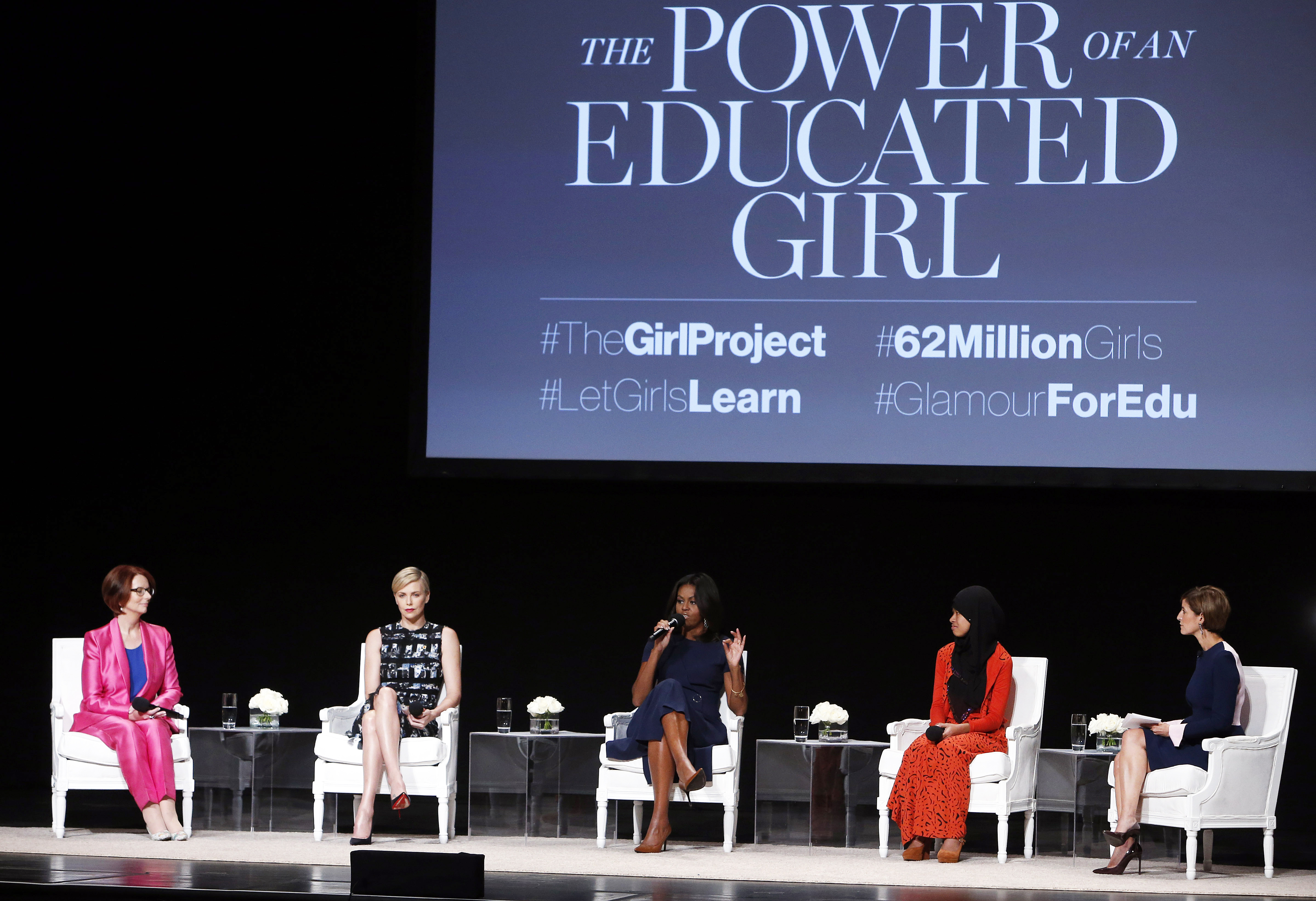 Michelle Obama: Girls, don't hold back in school