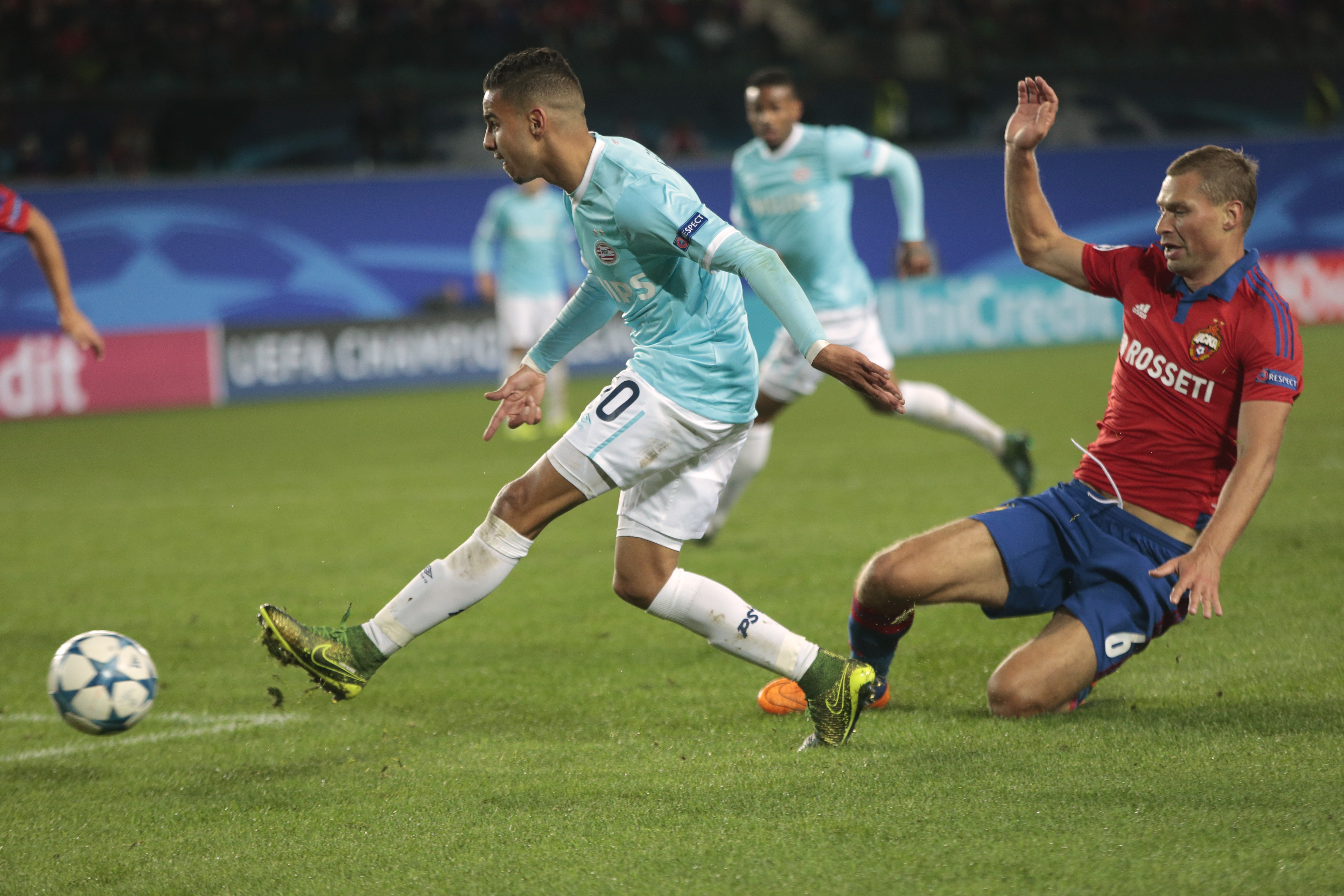 Doumbia scores twice as CSKA beats PSV in Champions League