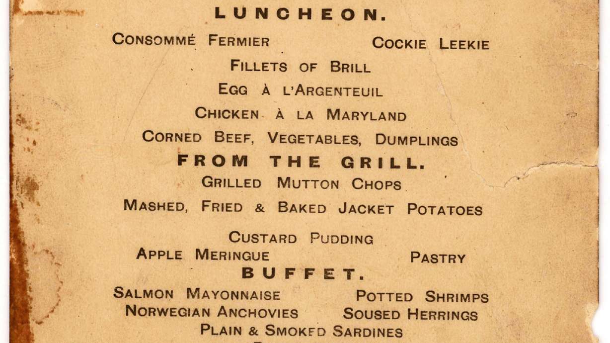Titanic's last lunch menu, from Money Boat, goes for $88,000