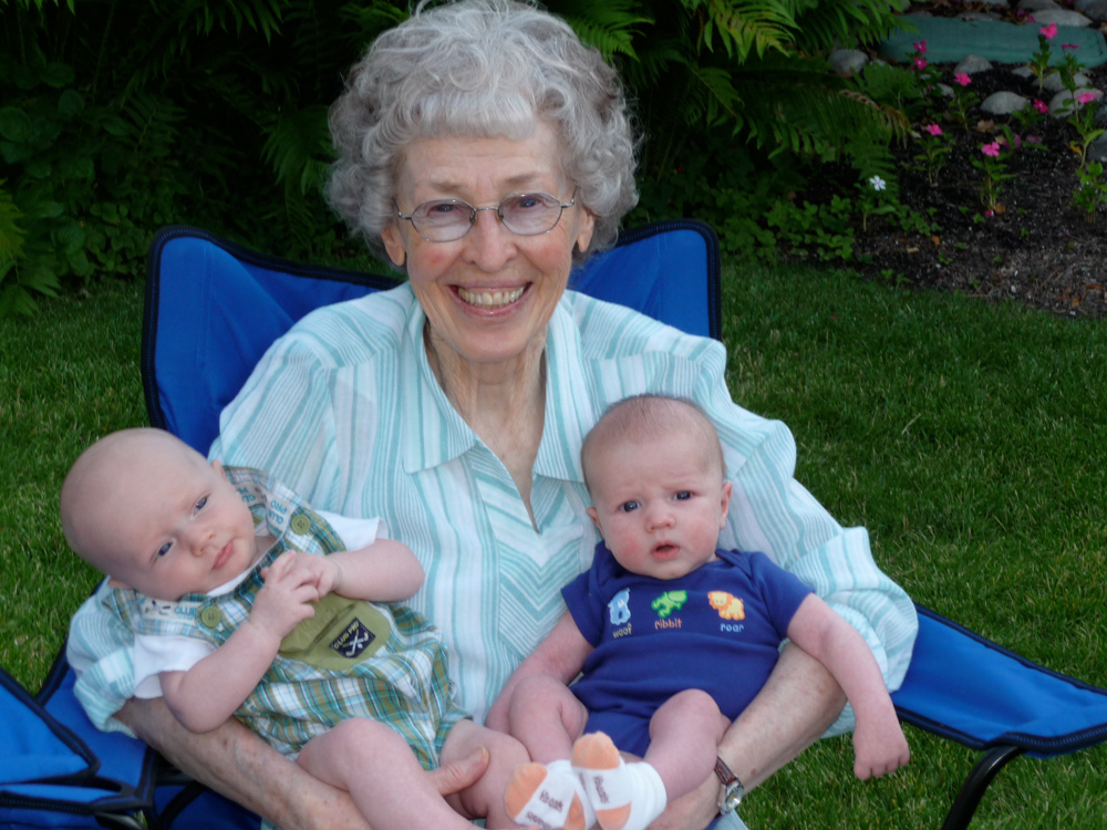 The young girl featured in "Handcart Monument" sculpted by Torleif S. Knaphus was just two years old at the time of its creation, but now, Marie James is a 92-year-old resident at The Coventry. (Photo: Courtesy of Knaphus family)