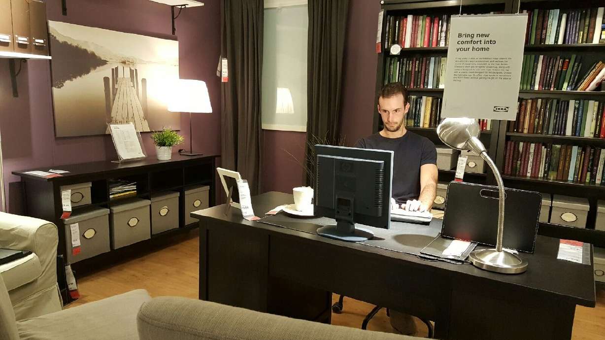 Utah men pose at IKEA for hilarious Tinder pictures