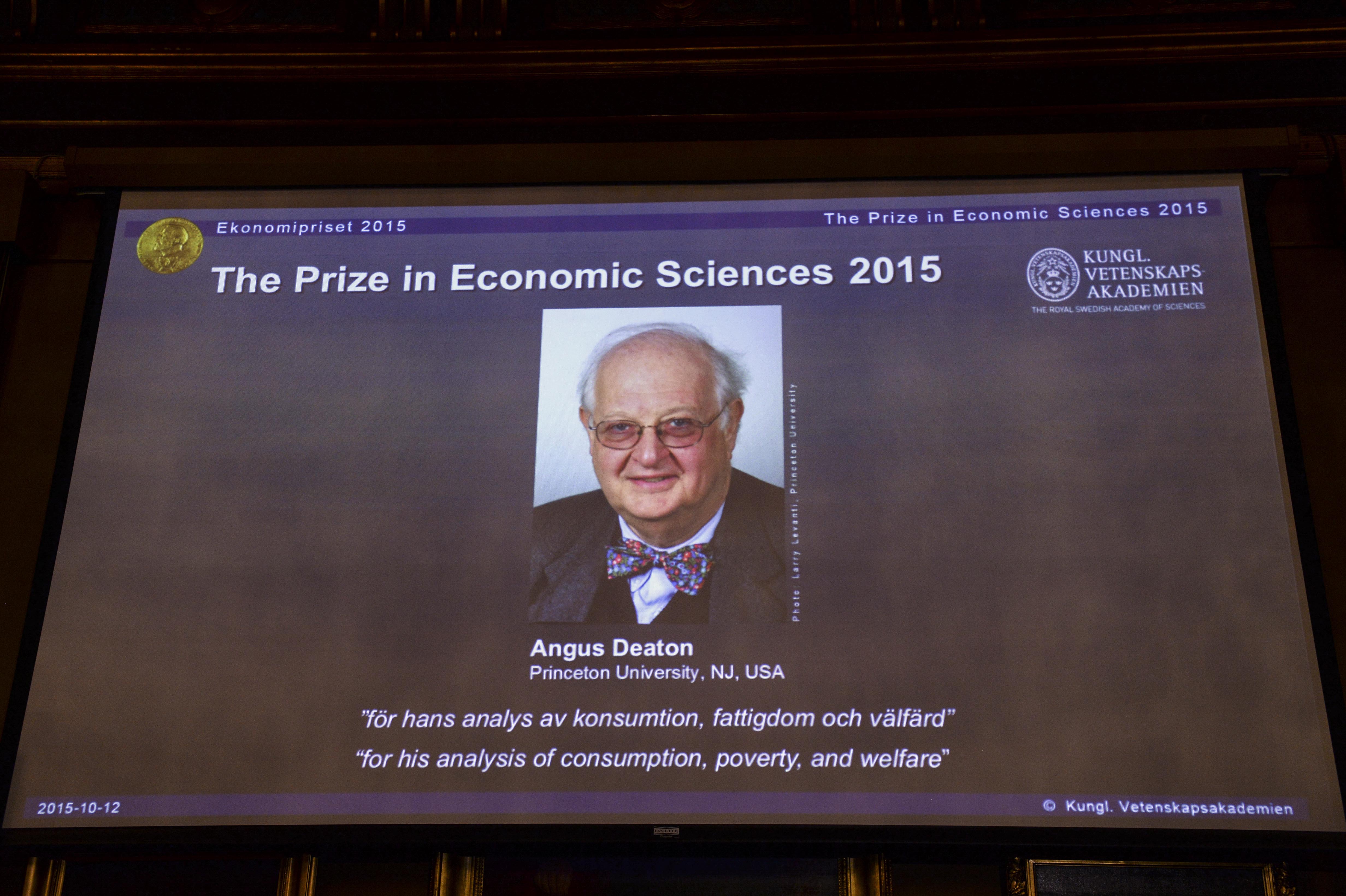 Angus Deaton wins Nobel economics prize for work on poverty