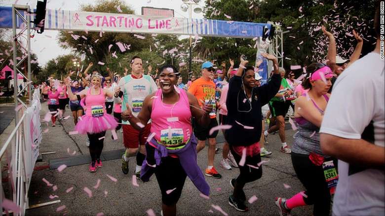 National Marathon to Finish Breast Cancer. Photo: CNN