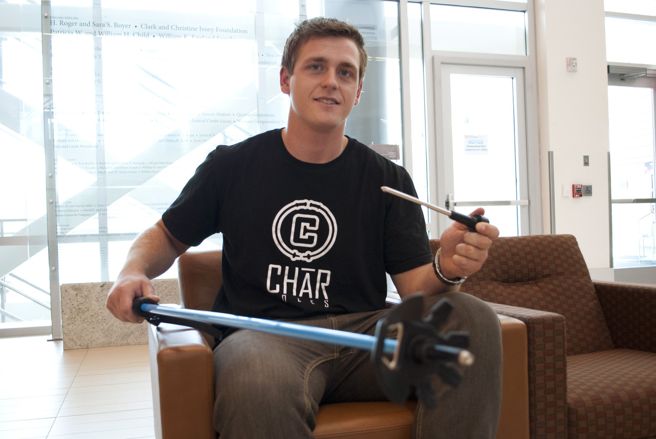 Alex Carr, founder of Char Poles. (Courtesy of the Lassonde Entrepreneur Institute/University of Utah)