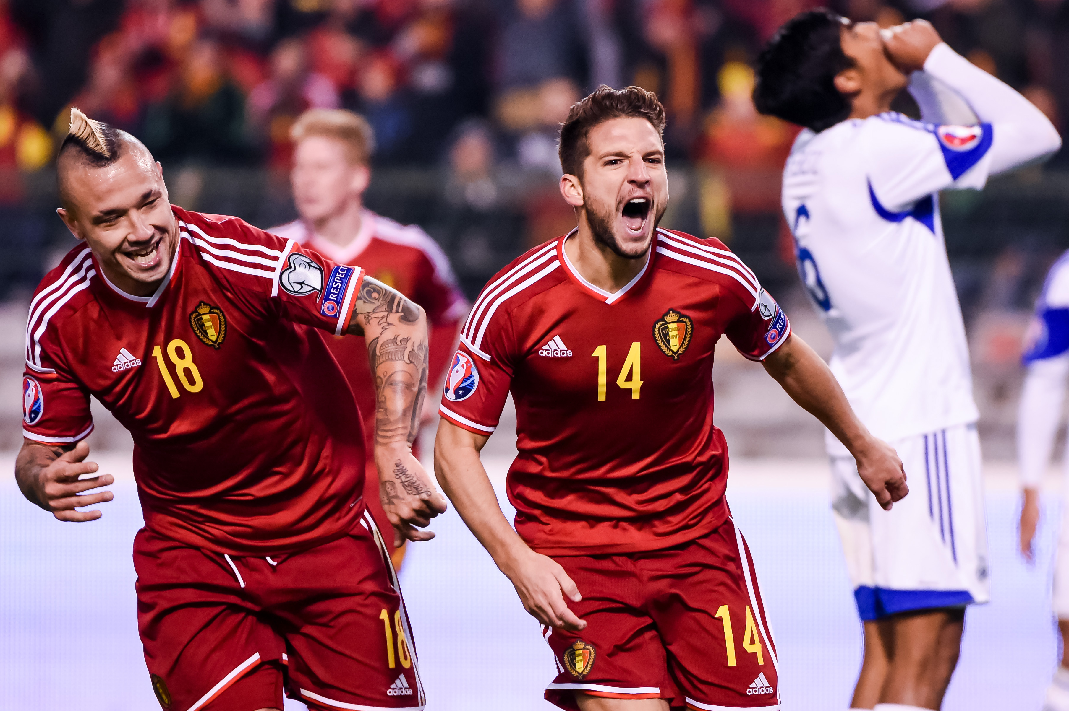 Belgium tops Group B, FIFA ranking after 3-1 win over Israel