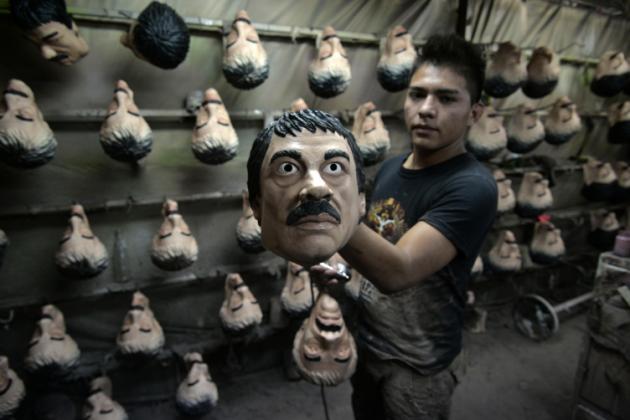 "El Chapo" y Donald Trump, personajes de Halloween en México