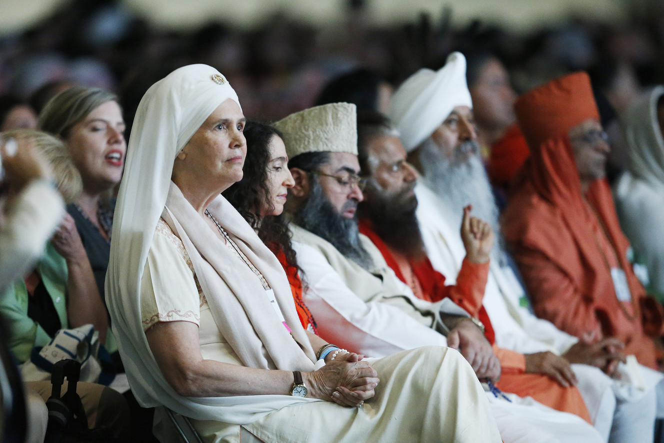 Parliament of the World's Religions attendees listen during talks by religious and local leaders in Salt Lake City on Thursday, Oct. 15, 2015. (Photo: Jeffrey D. Allred, Deseret News)