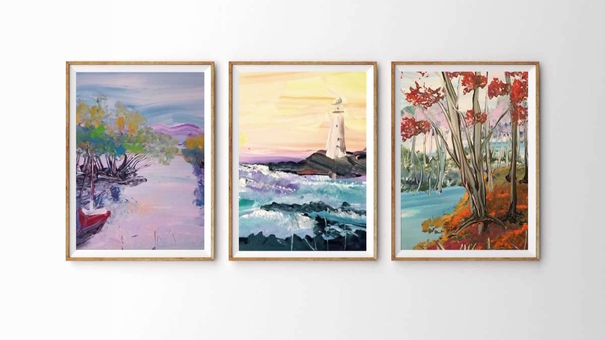 Paintings created by Mary Alice Garza (Photo: KSL-TV)