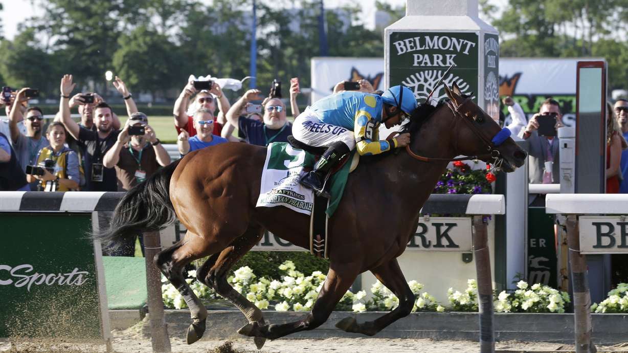American Pharoah arrives at soggy Keeneland for last race