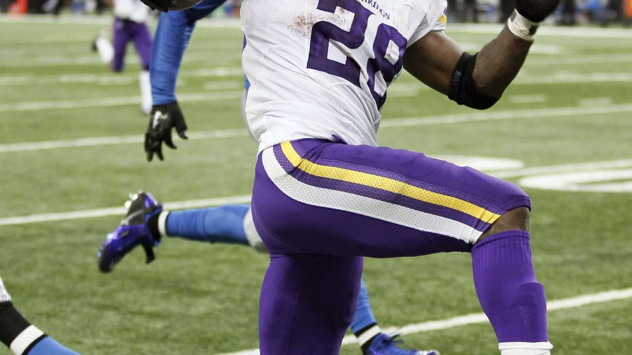 Peterson out of practice with hip, finger, ankle injuries