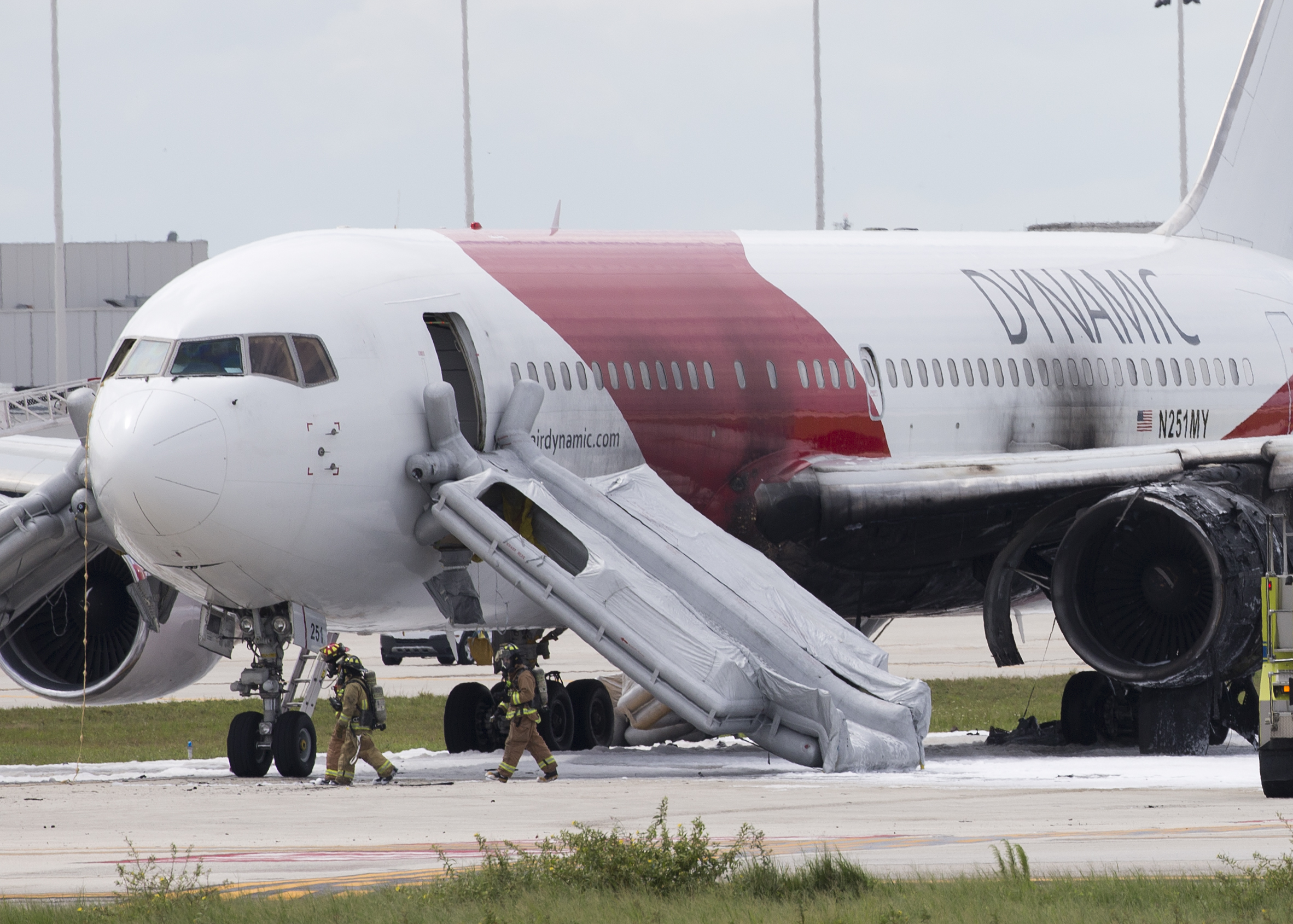 The Latest on plane fire: Flight to head to Venezuela