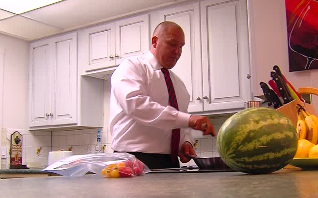 Rob Adams at his home in Taylorsville. (Photo: Jay Dortzbach/KSL-TV)
