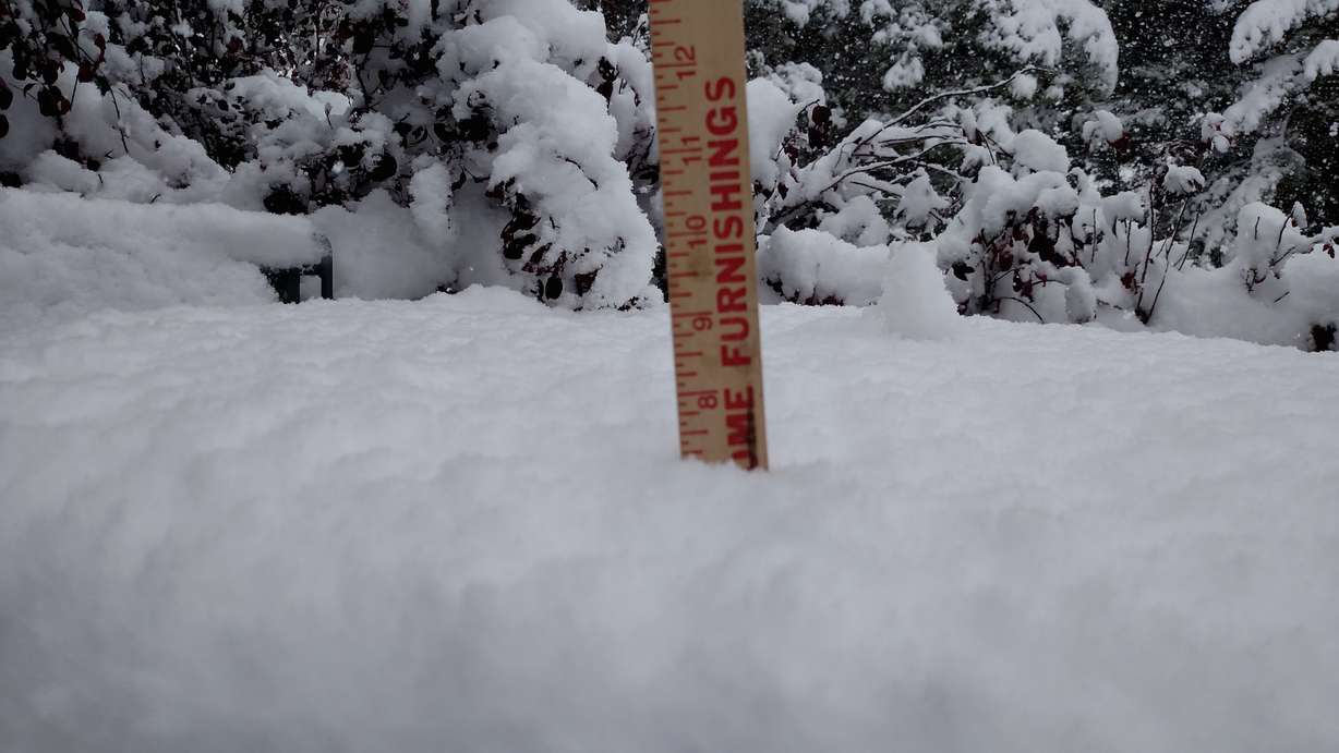 Snow in Enterprise. (Photo: Kay Schmutz)