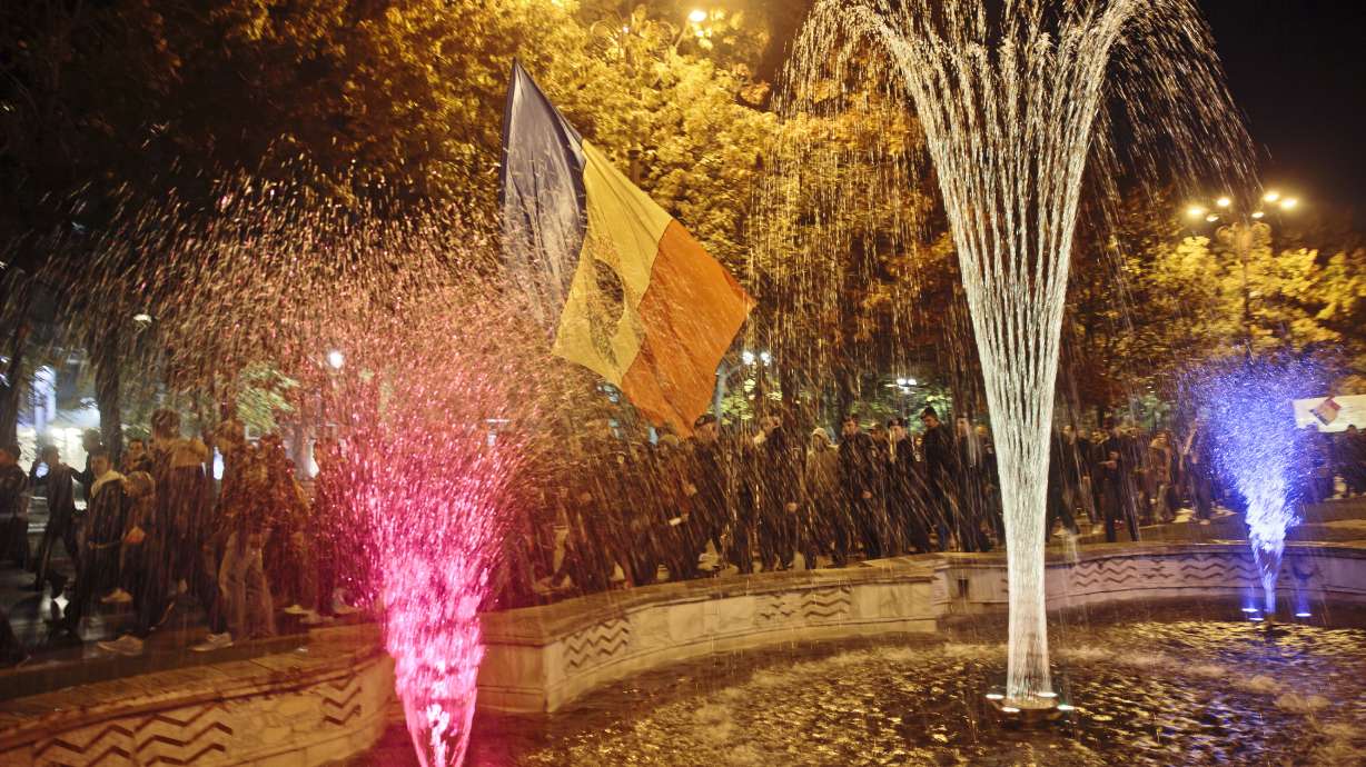 The Latest: Thousands protest in Romania for 3rd day running