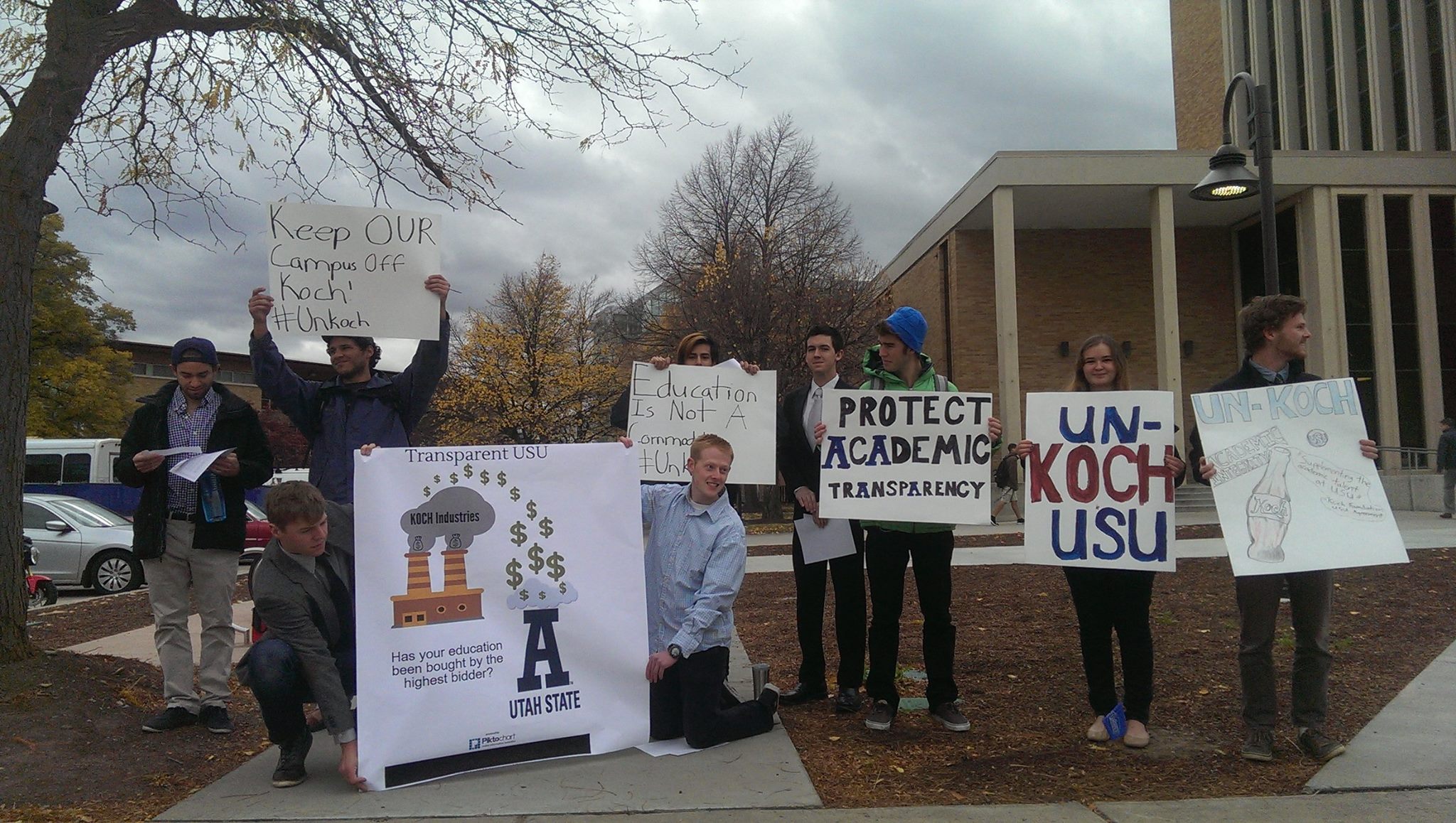 USU students call for transparency in Koch brothers gifts