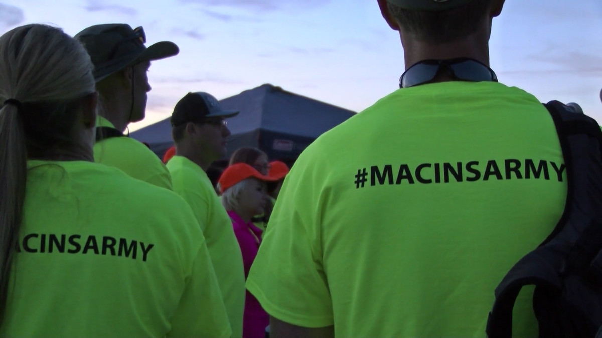 Twenty-five days after his disappearance, Macin's family and 32 locals scoured BLM land just outside the Smith family home. (Photo: KSL-TV)