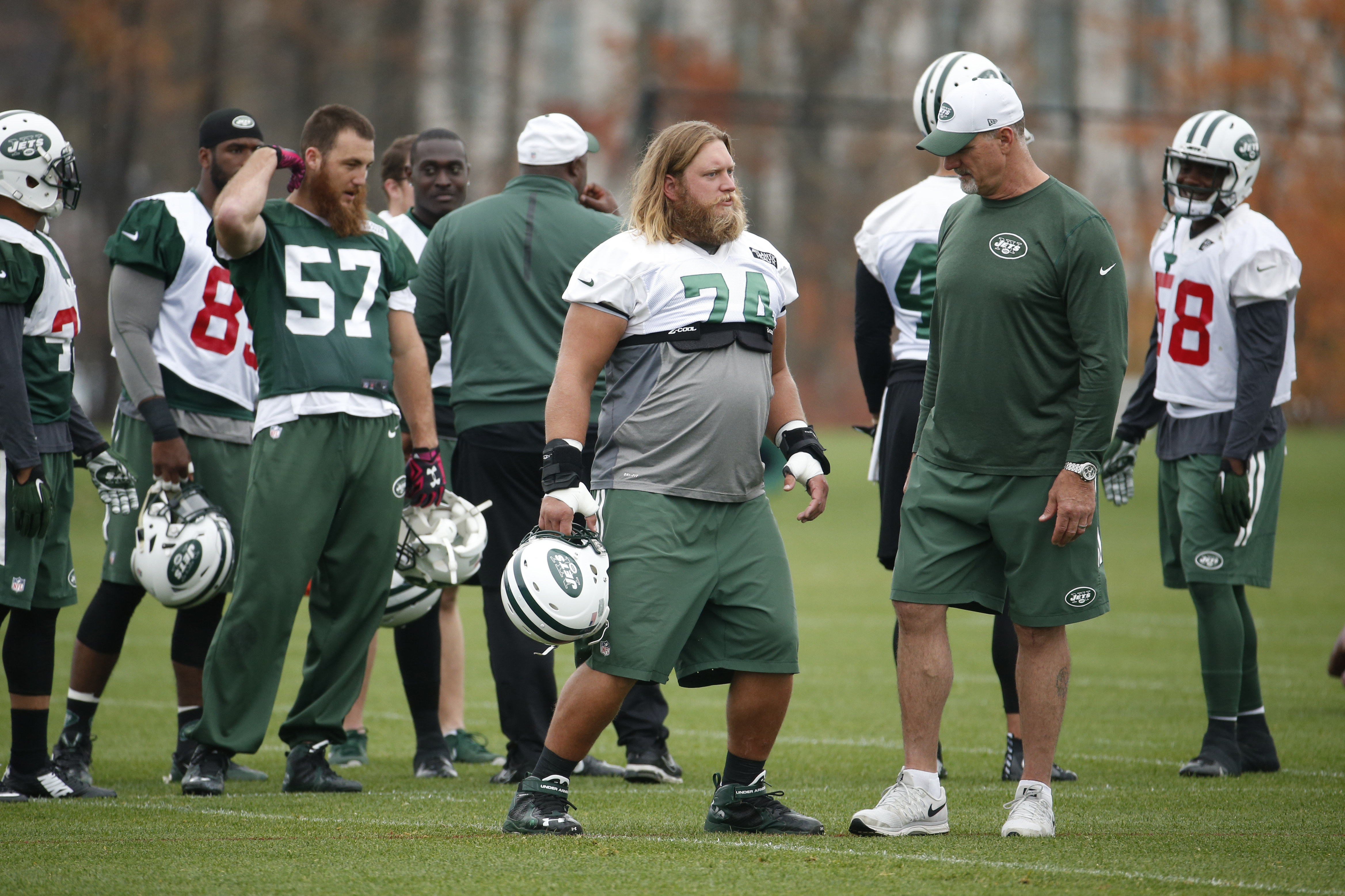 Jets center Nick Mangold (neck) probable vs Jaguars