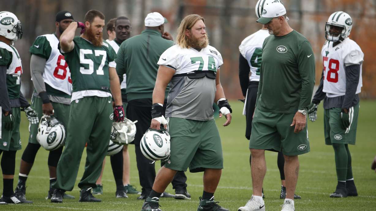 Jets center Nick Mangold (neck) probable vs Jaguars
