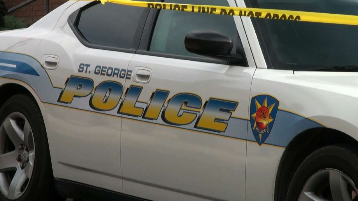 A man accused of robbing four people who were parked at a St. George yogurt eatery has been arrested.