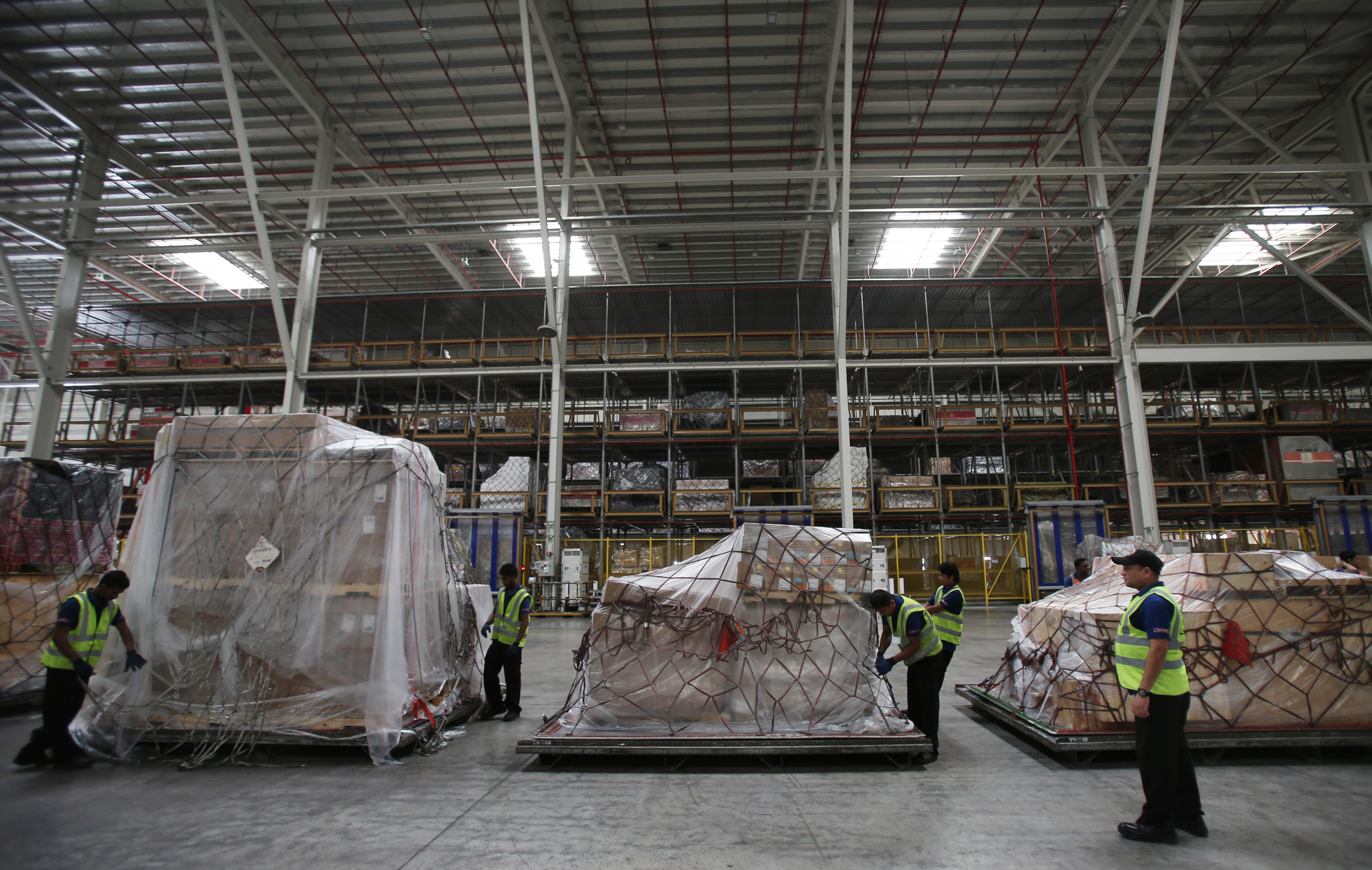 Emirates airline's cargo operation takes off at new airport