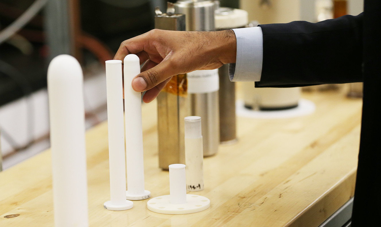 Under Secretary for Science and Energy Lynn Orr takes a tour of Ceramatec in Salt Lake City, Tuesday, Nov. 10, 2015. (Photo: Jeffrey D. Allred, Deseret News)