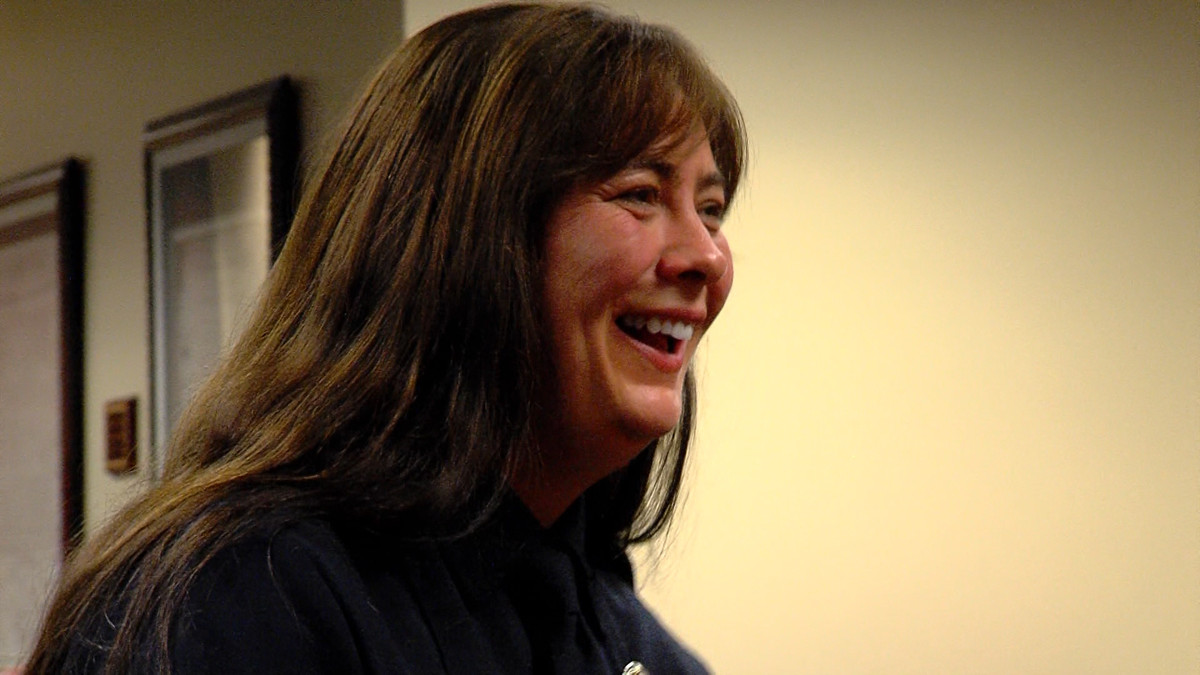 A Cottonwood Heights police officer was recognized Tuesday night at a city council meeting for two separate circumstances in which the people she helped said she went above and beyond her daily duties. (Photo: Mike DeBernardo/KSL-TV)