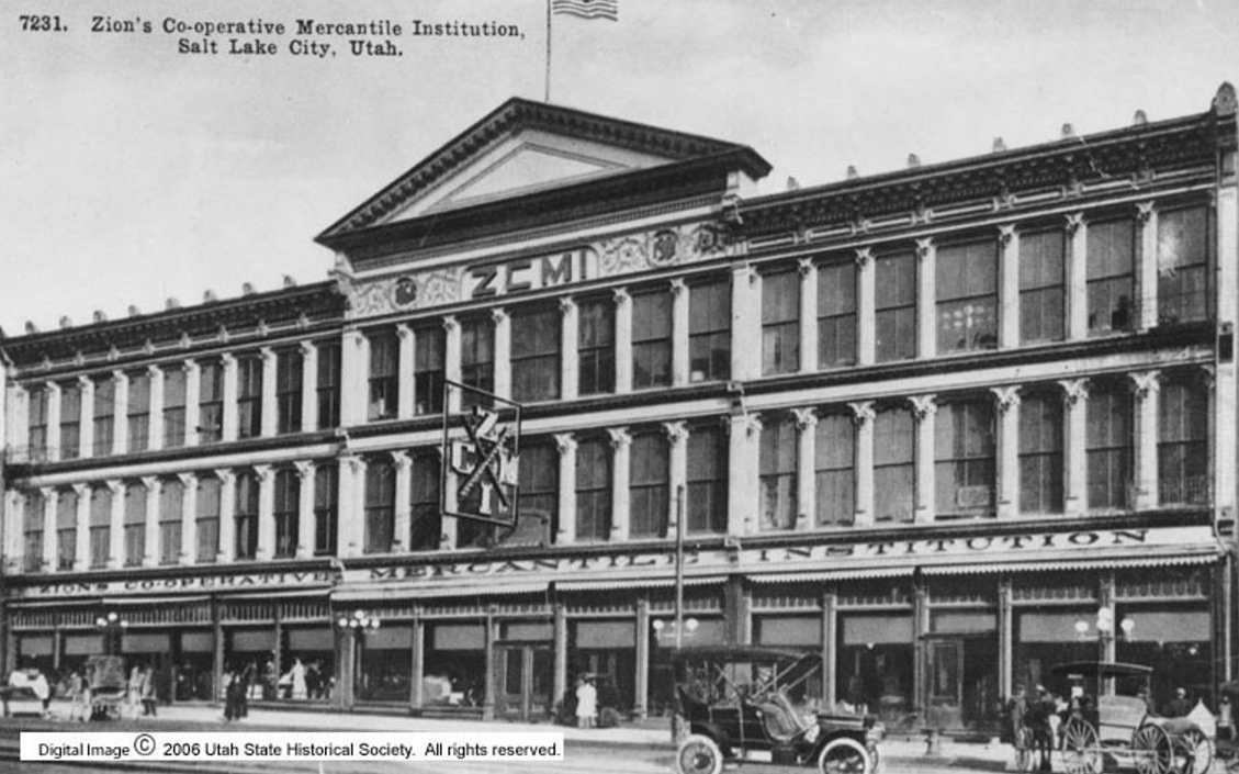 This image was copied from a postcard. (Courtesy of the Utah State Historical Society)