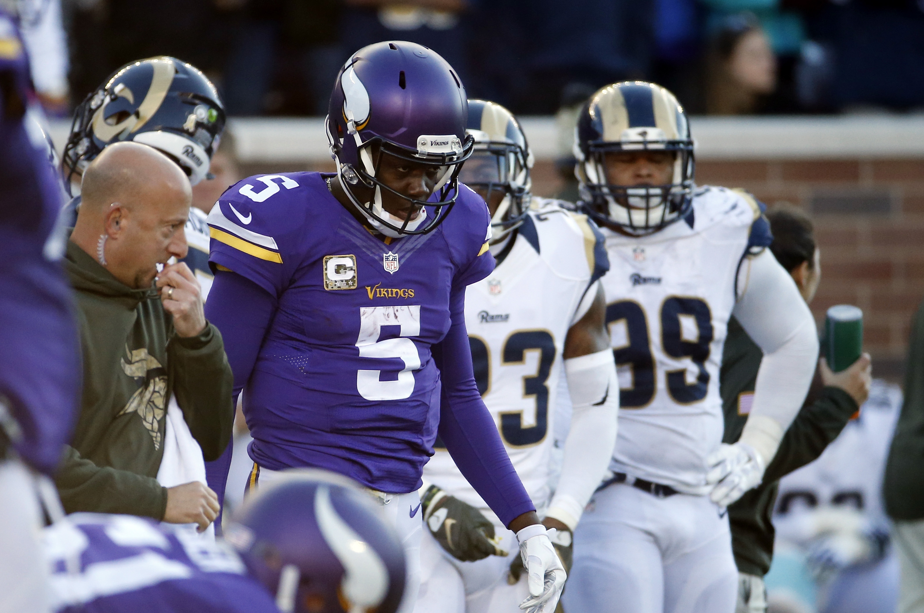 Zimmer says Vikings QB Bridgewater is 'progressing nicely'
