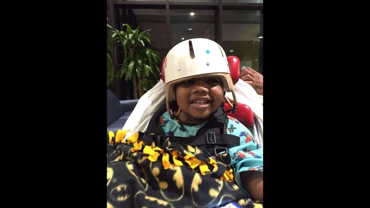 After weeks of intensive therapy, Darnal is slowly regaining control of his body. (Photo: Courtesy Dorphise Jean)