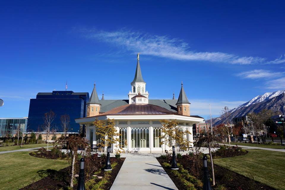 With just two months before the LDS Church begins a public open house at the new Provo Center Temple, the church gave a media tour of the grounds and exterior. (Photo: Sam Penrod)
