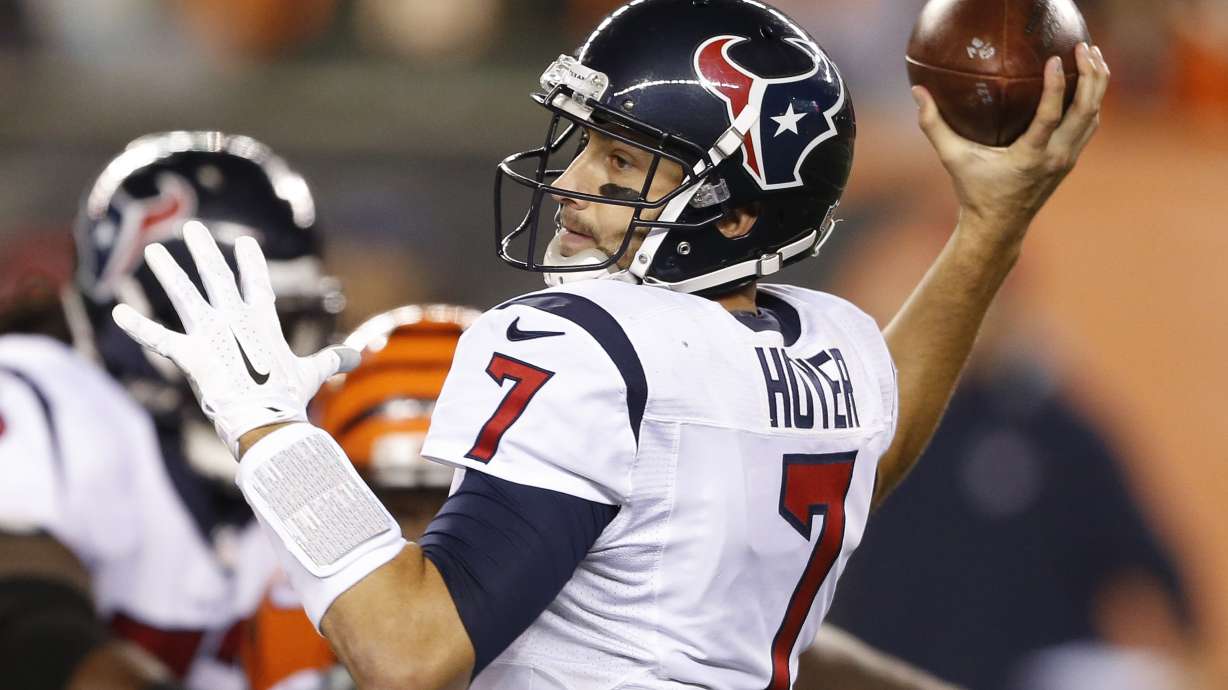 Texans QB Hoyer misses practice; questionable for Jets game