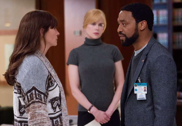 From left, Ms. Roberts, Nicole Kidman and Chiwetel Ejiofor in "Secret in Their Eyes." (Photo: Karen Ballard/STX Productions)