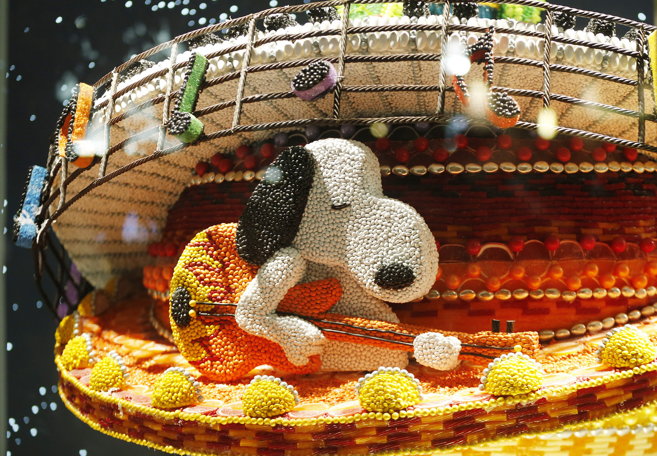 Holiday Candy Windows are unveiled at Macy's City Creek in Salt Lake City on Thursday, Nov. 19, 2015. (Photo: Jeffrey D. Allred, Deseret News)