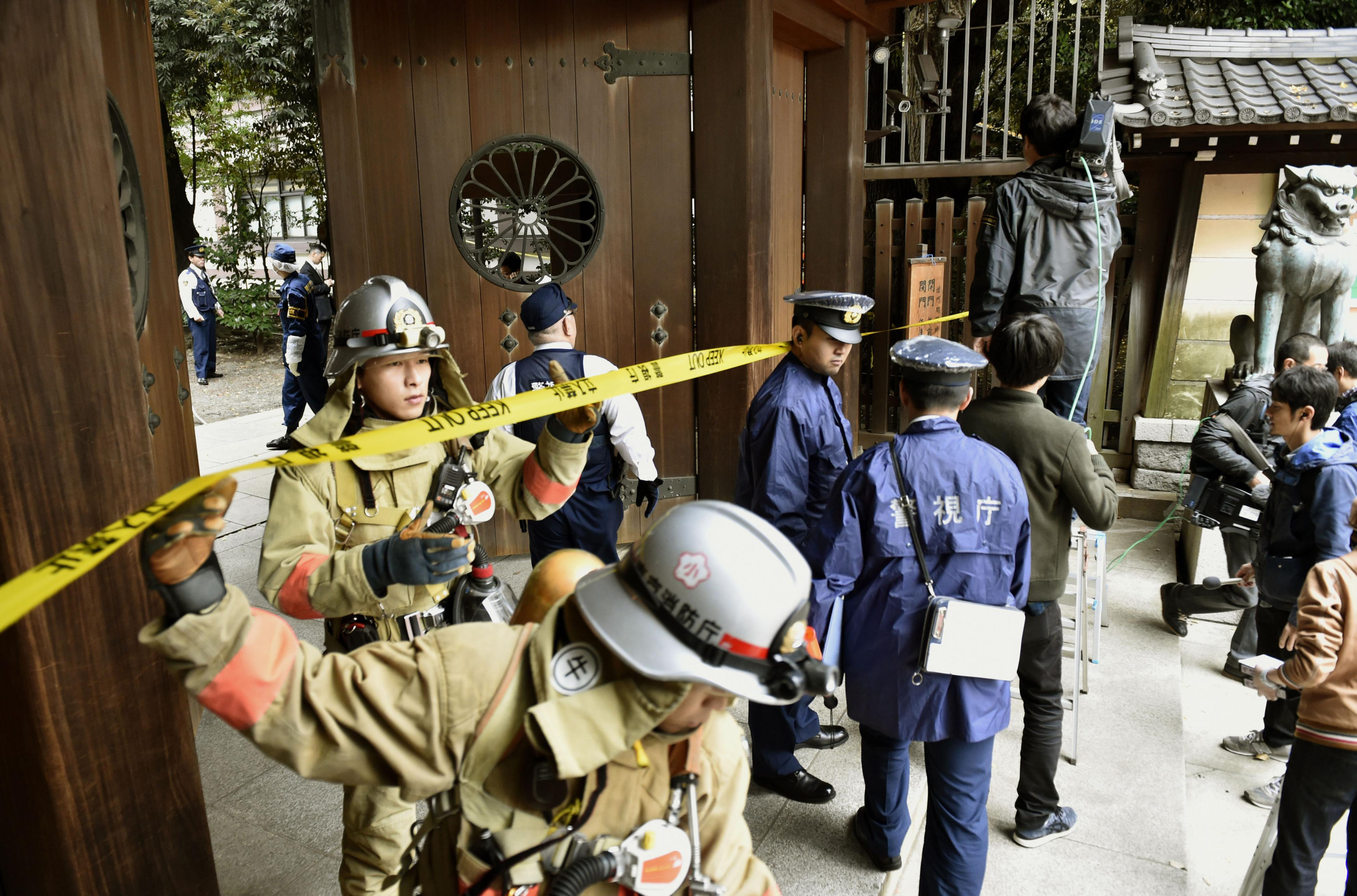 Blast at Japan's controversial war shrine injures no one