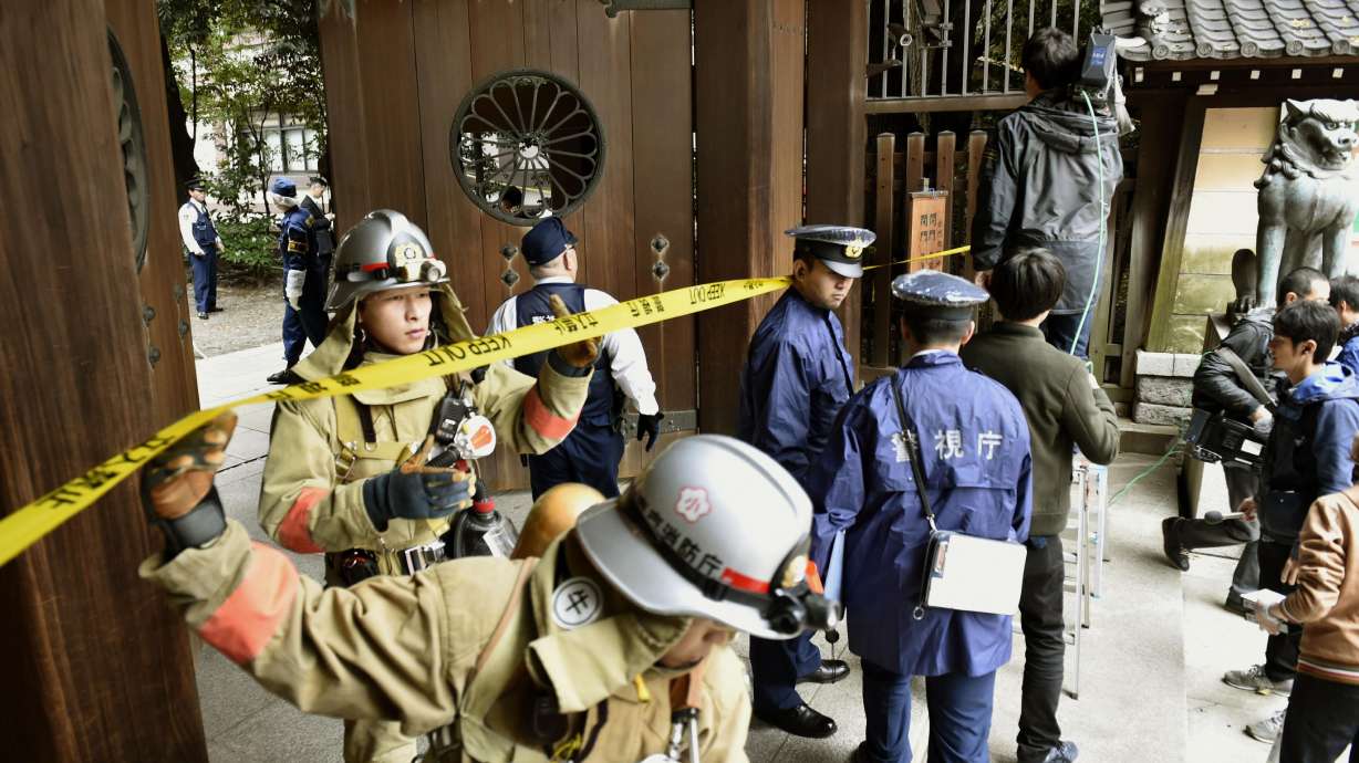 Blast at Japan's controversial war shrine injures no one