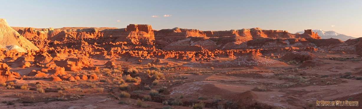 Sunset at Goblin Valley State Park in March. (Photo: Mike Godfrey, At Home in Wild Spaces)