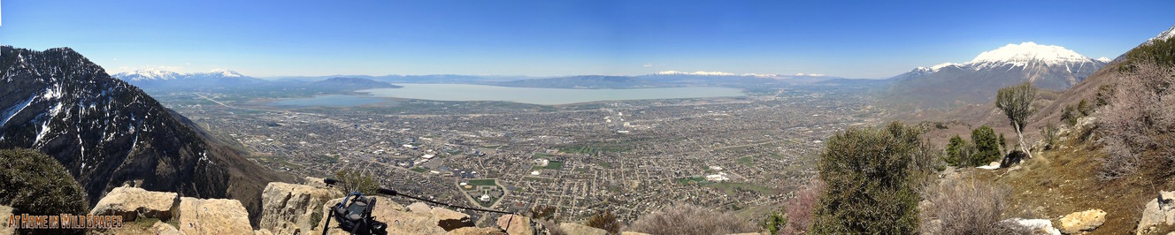 The view of Utah Valley from the summit of Squaw Peak. Mt. Timpanogos to the right, Utah Lake center. Taken during late November. (Photo: Mike Godfrey, At Home in Wild Spaces)