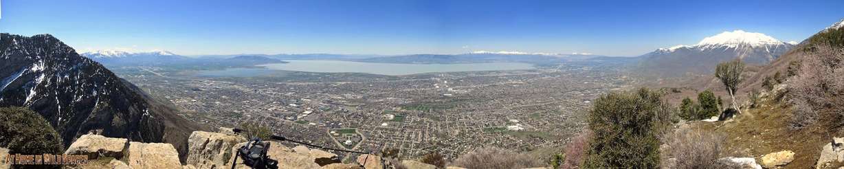 The view of Utah Valley from the summit of Squaw Peak. Mt. Timpanogos to the right, Utah Lake center. Taken during late November. (Photo: Mike Godfrey, At Home in Wild Spaces)