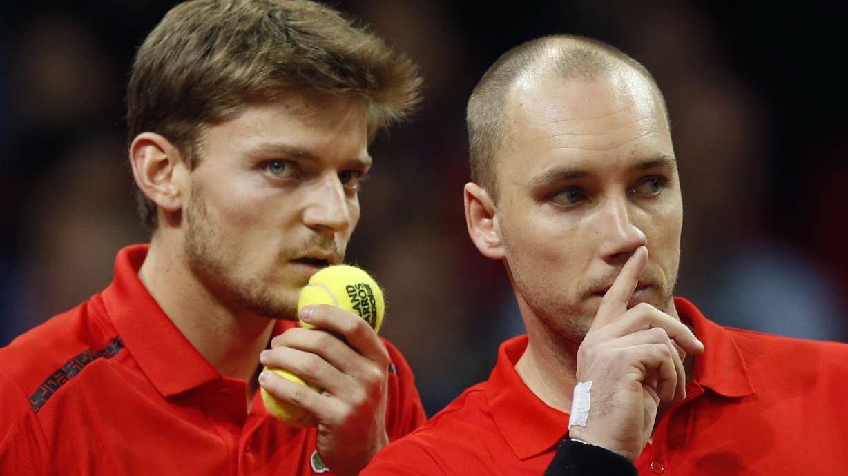 Britain wins doubles, 1 point away from Davis Cup title