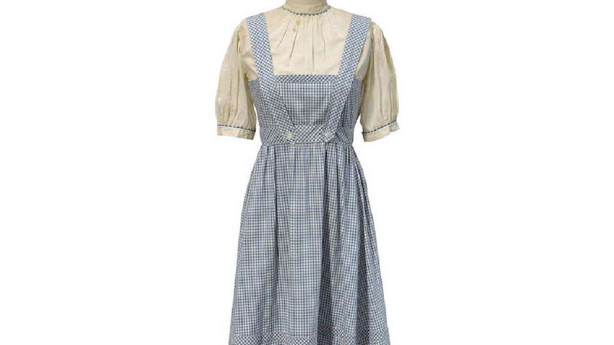 Dorothy's dress from 'Wizard of Oz' sells for a pretty $1.56 million
