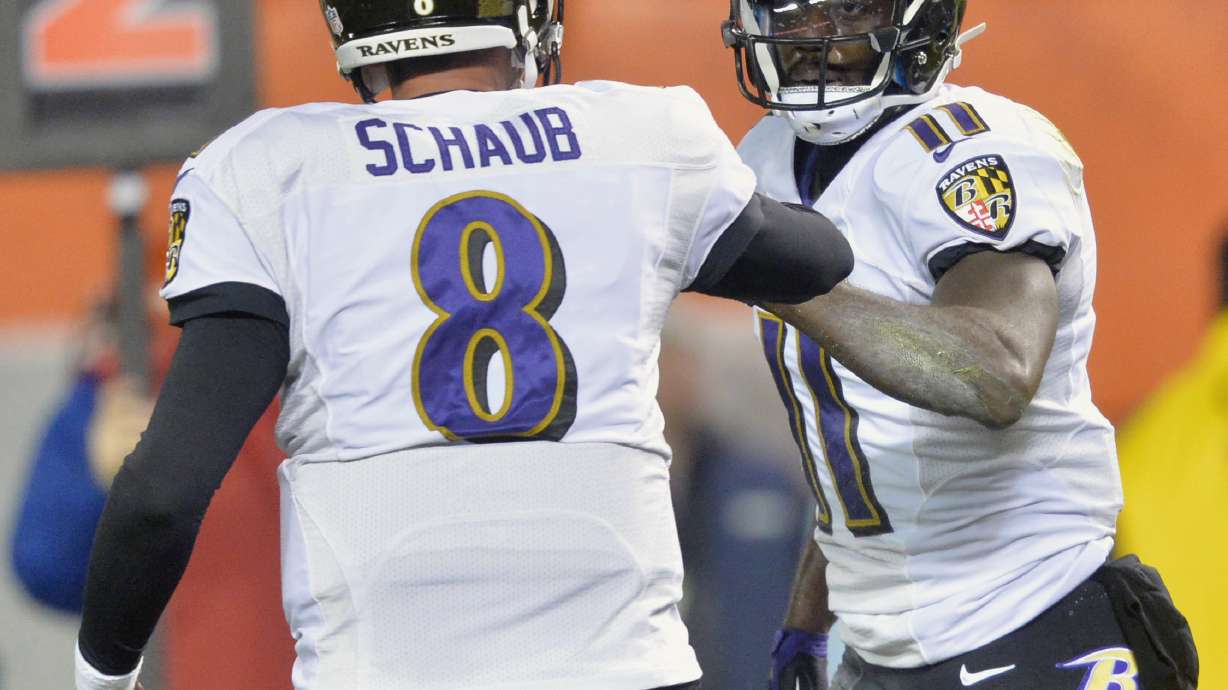 Ravens win as time expires on blocked field goal return