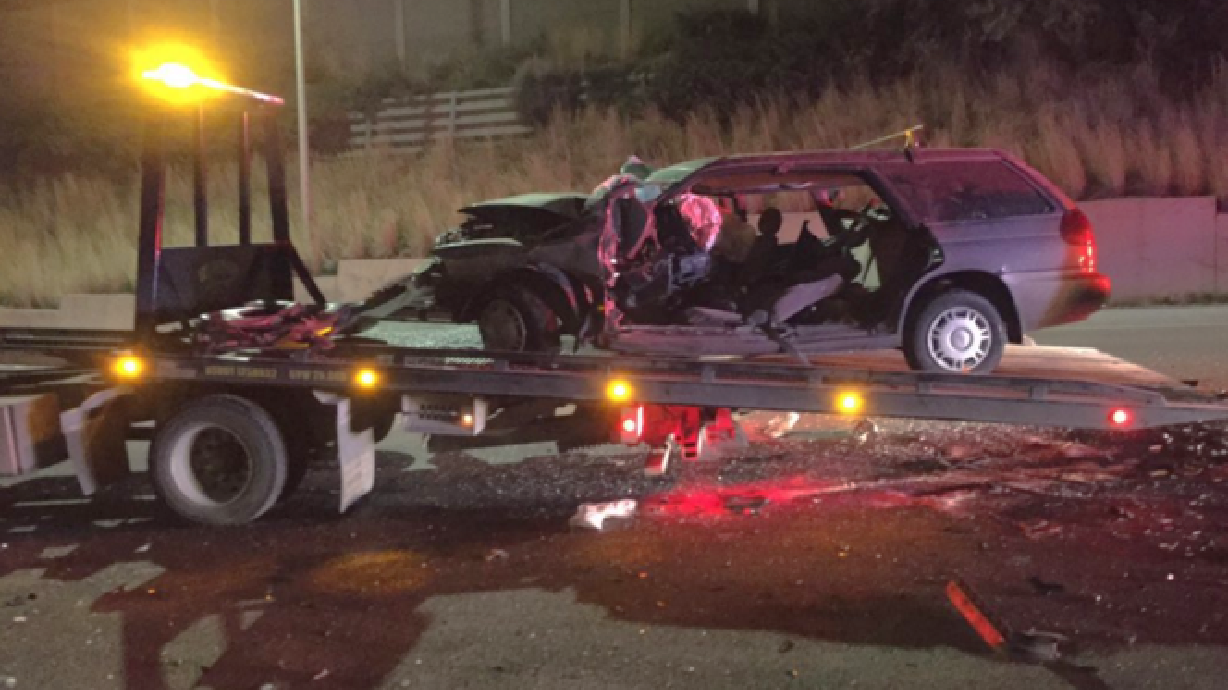2 heridos de gravedad tras accidente frontal en la I-215