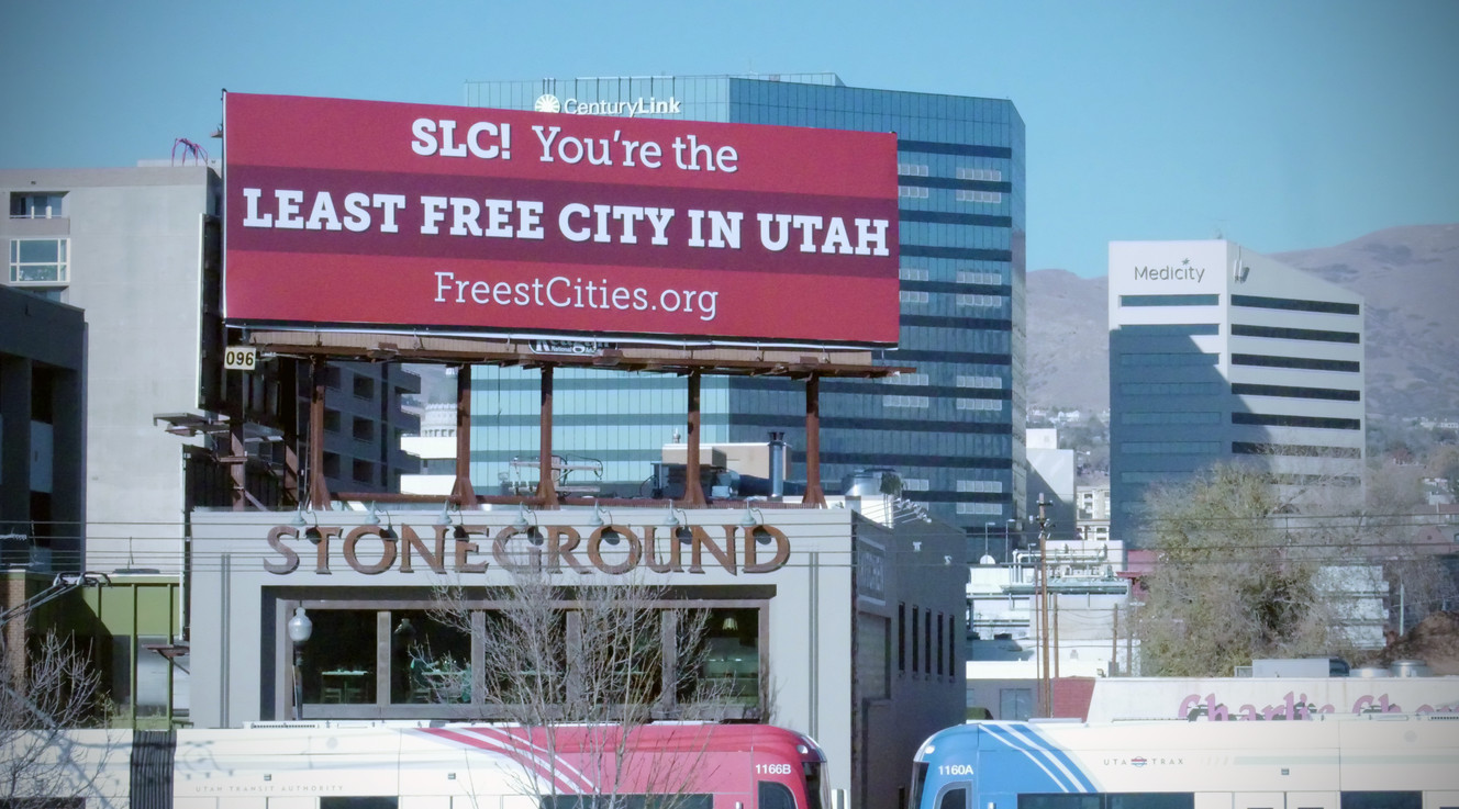 Libertarian group ranks Salt Lake as least free city in Utah