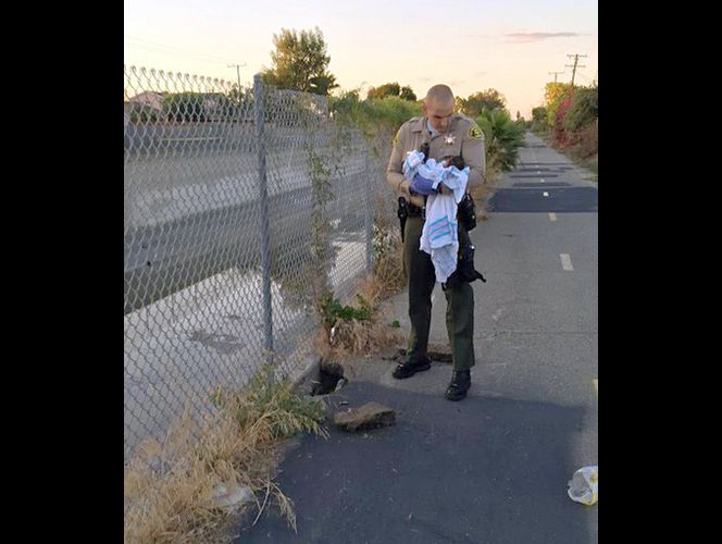 Policía rescata recién nacida que había sido enterrada viva; él le llama un milagro 
