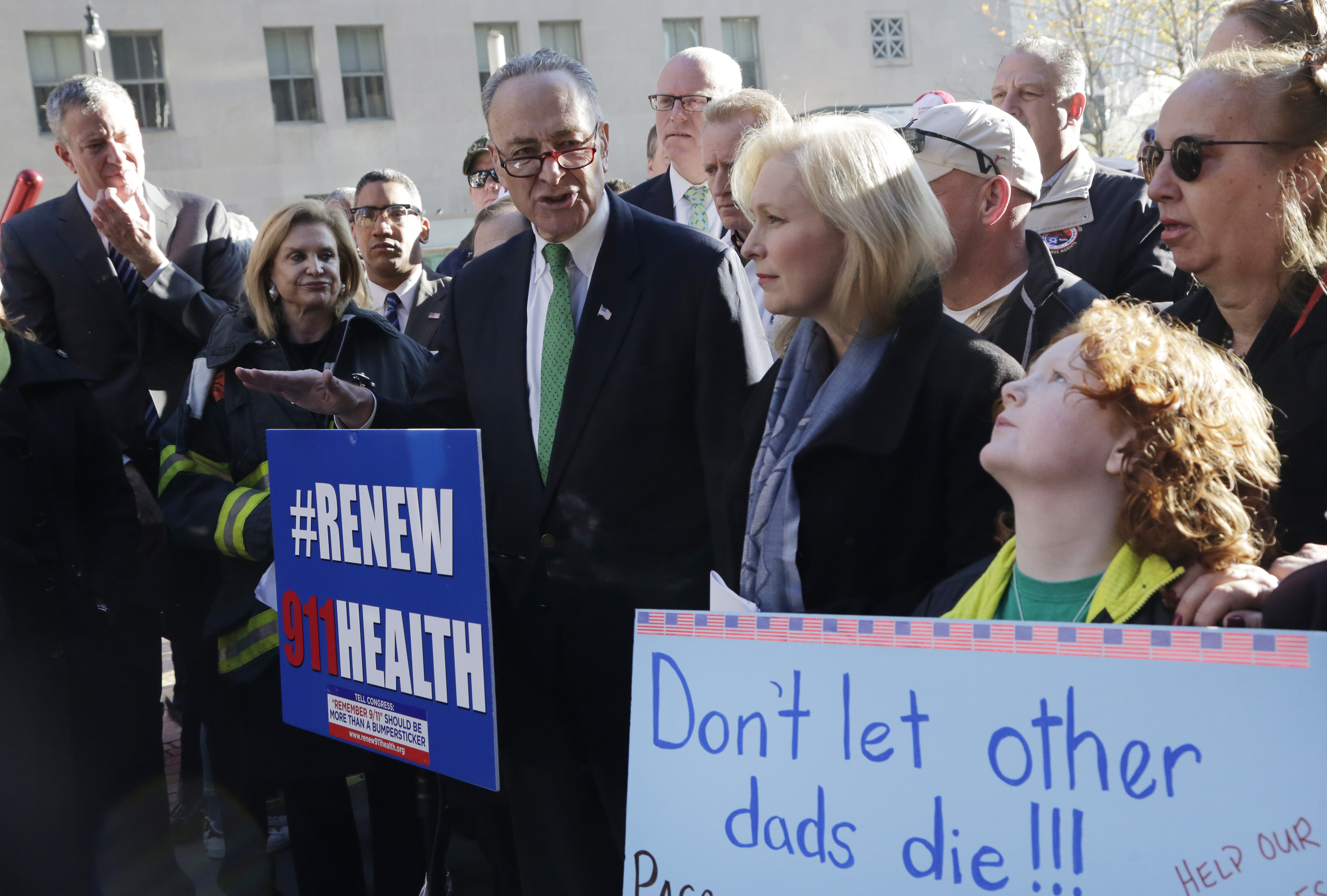 9 year-old, lawmakers rally for 9/11 1st responder benefits